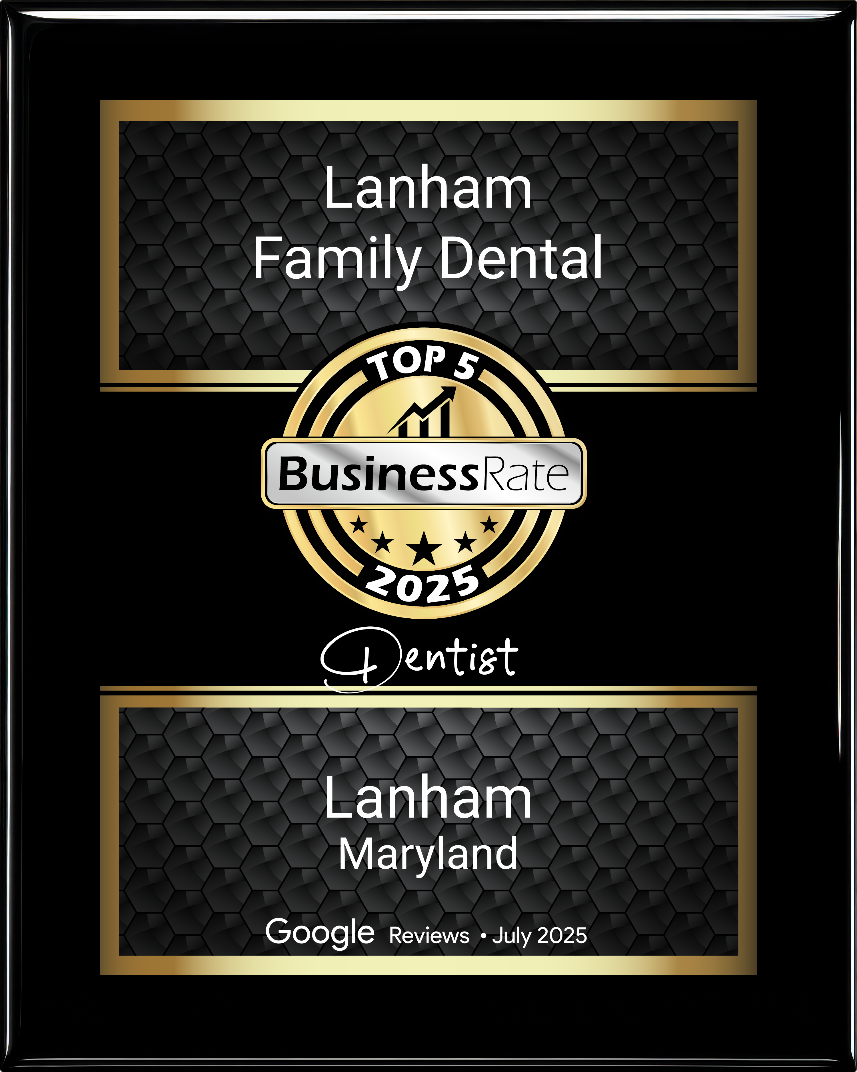 Top 5 Lanham 2025 - Dentist (BR Score)